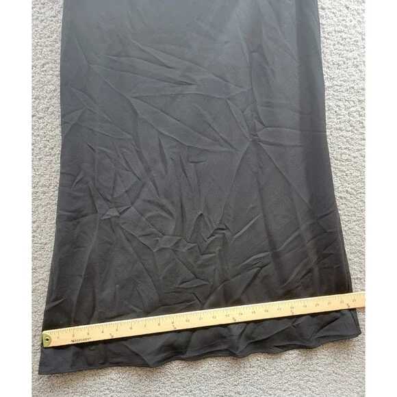 STAUD Elodie One-Shoulder Crystal-Embellished Crepe Gown Women's 00 Black Zip - Picture 8 of 15